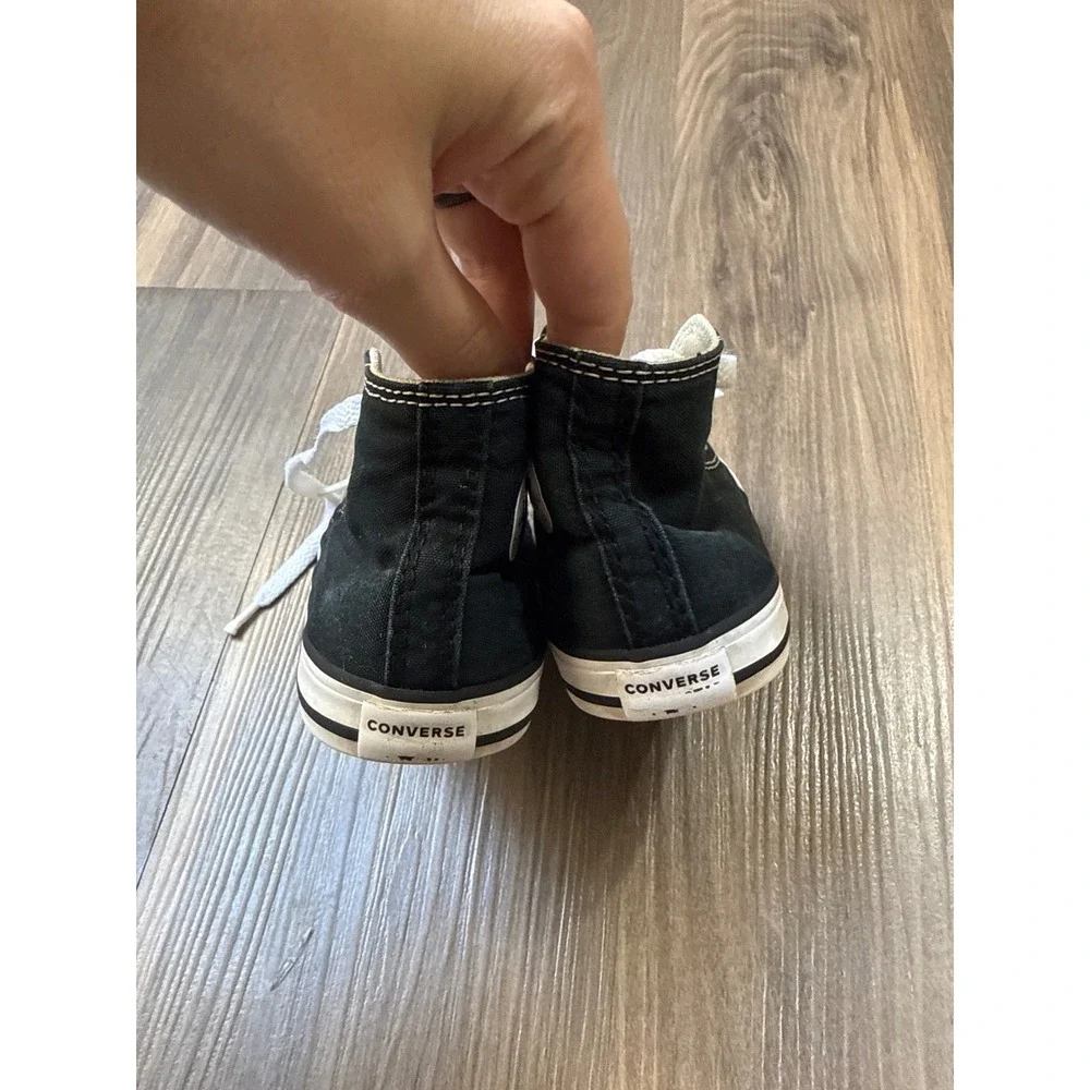 Converse Chuck Taylor All Star Kids Size 8 Toddler Black High Top Sneakers